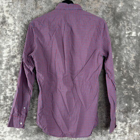 J Crew Mens Size XS Slimt Stretch Checkered Button Shirt Long Sleeve Casual - Picture 4 of 7
